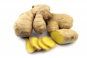 Ginger with slices